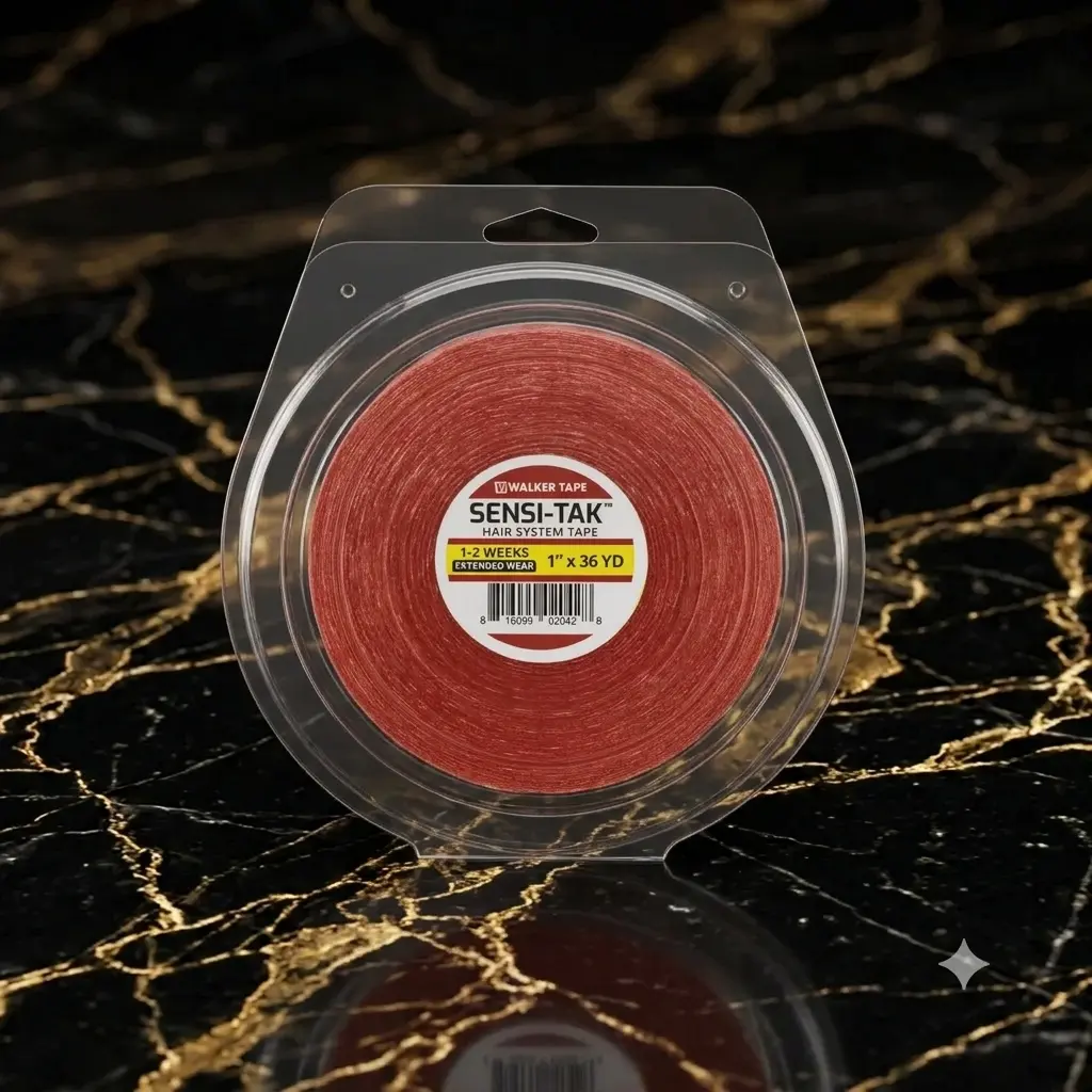 Walker Tape Sensi-Tak Red Adhesive Tape Roll (1 Inch x 36 Yards)