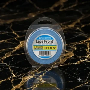 Walker Tape Lace Front Blue Adhesive Roll (1/2 Inch x 3 Yards)